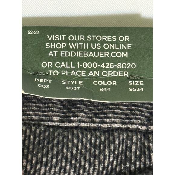 Eddie Bauer Classic Fit Textured Classic Dark Lead Pants 36X32 NWT - Picture 7 of 7